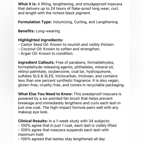 Pick8/$50 One/Size By Patrick Starrr Fantasize Lifting& Lengthening Mascara🆕del - Picture 9 of 11